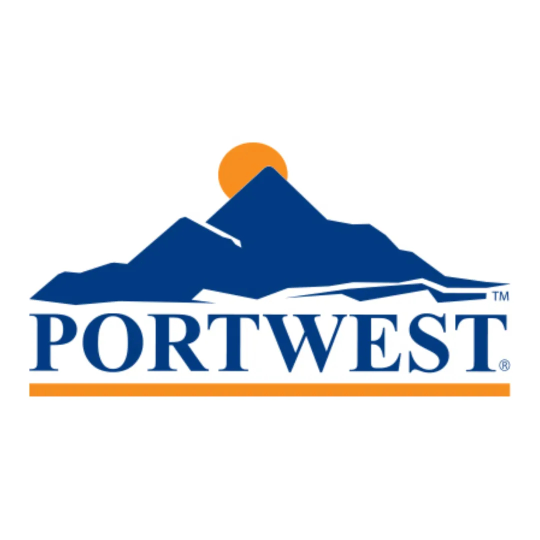 Logo de Portwest, ropa de trabajo y protección laboral